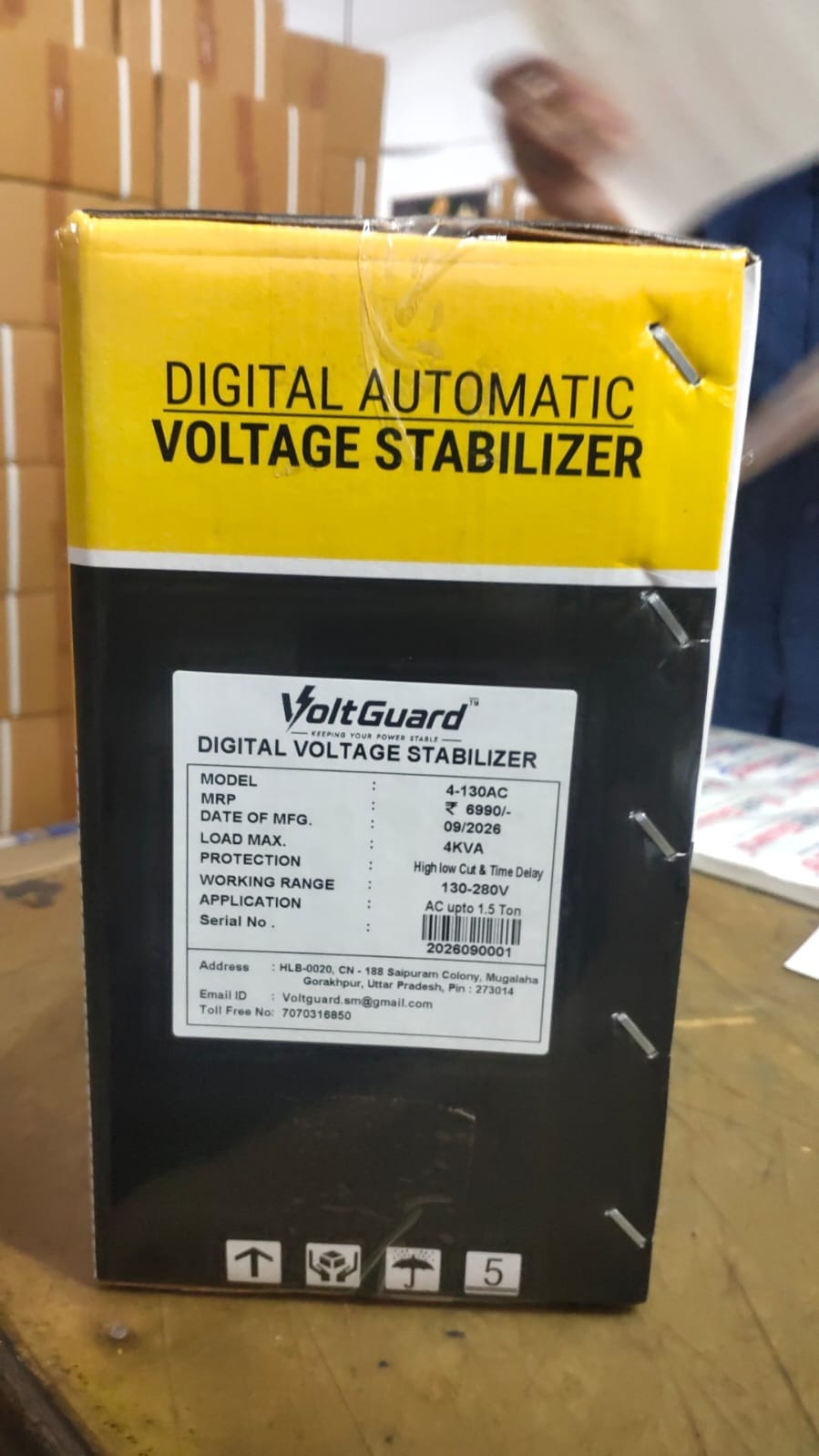 VoltGuard packaging box